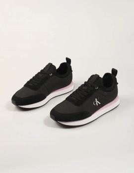 Zapatillas RETRO RUNNER CALVIN KLEIN en Lona negra