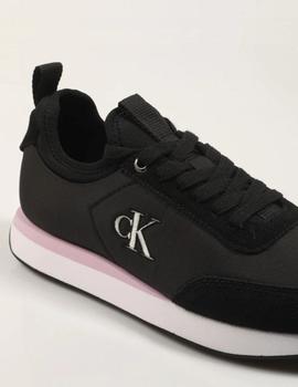 Zapatillas RETRO RUNNER CALVIN KLEIN en Lona negra