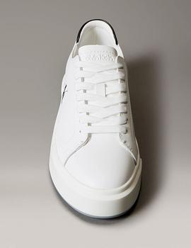 Zapatillas de mujer en piel con logo distintivo CALVIN KLEIN